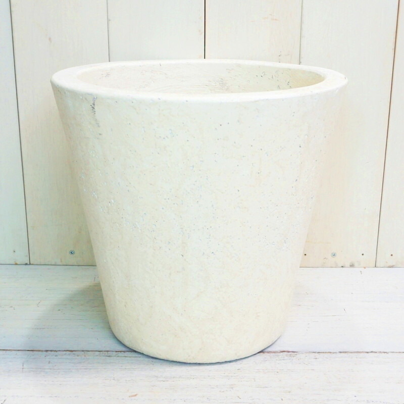 植木鉢 おしゃれ セメント フォリオソリッド2l 2色 43cm 14号 穴あり 白 クリーム グレー 黒 ブラック 円すい型 普通鉢 標準鉢 陶器鉢 コンクリート プランター 大きめ 鉢 ガーデニング 室内 鉢植え 園芸 観葉植物 多肉植物 塊根植物 サボテン 人気 人工観葉植物 花