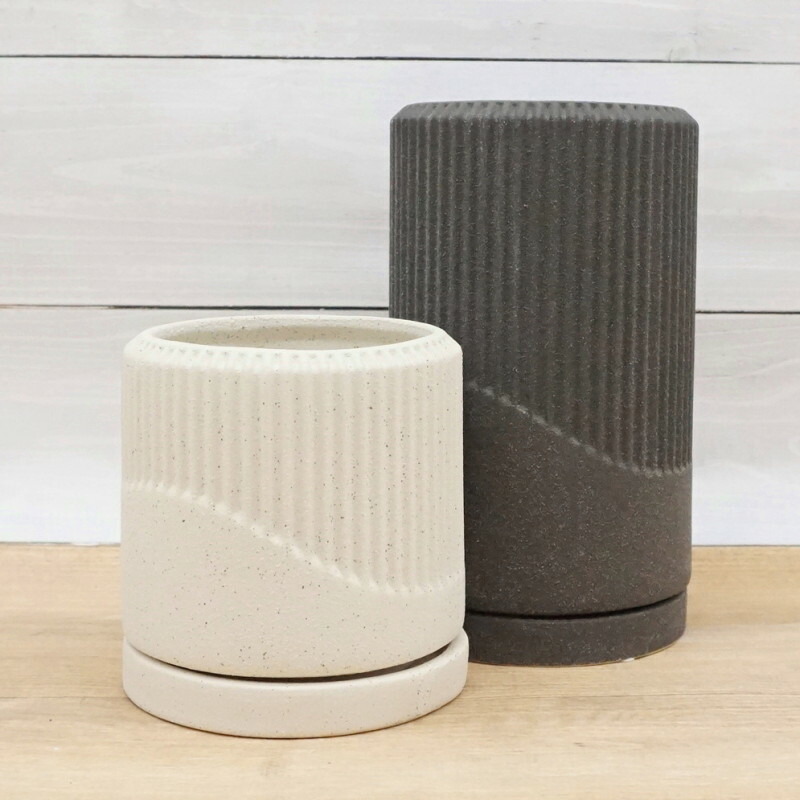 楽天市場】植木鉢 おしゃれ 陶器鉢 カスケードS (2色)＜ 12cm 4