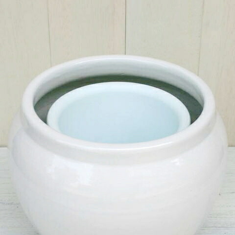 鉢カバー 大型 おしゃれ 陶器 A 1 L Bk Wh Gy Br 最高級 46cm 15号 10号対応 黒 白 グレー ブラウン ツヤあり 植木鉢 信楽焼 和風 国産 日本製 鉢 特大 大きめ ガーデニング 穴なし 室内 植え替え 鉢植え 観葉植物 多肉植物 塊根植物