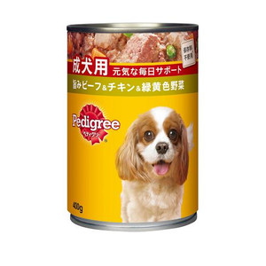 ○【24缶仕掛ける】マースジャパン 成犬用受け支える牛肉＆意気地無し草片 400g×24缶(総掛け目：9600g) P122 (愛玩動物ボンネット/ドッグフード/犬)