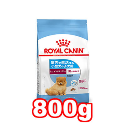 【楽天市場】 ROYAL CANIN/ロイヤルカナン ミニ インドア パピー 室内で生活し、外出が少ない小型犬 子犬用 800g：にゃんともわんとも