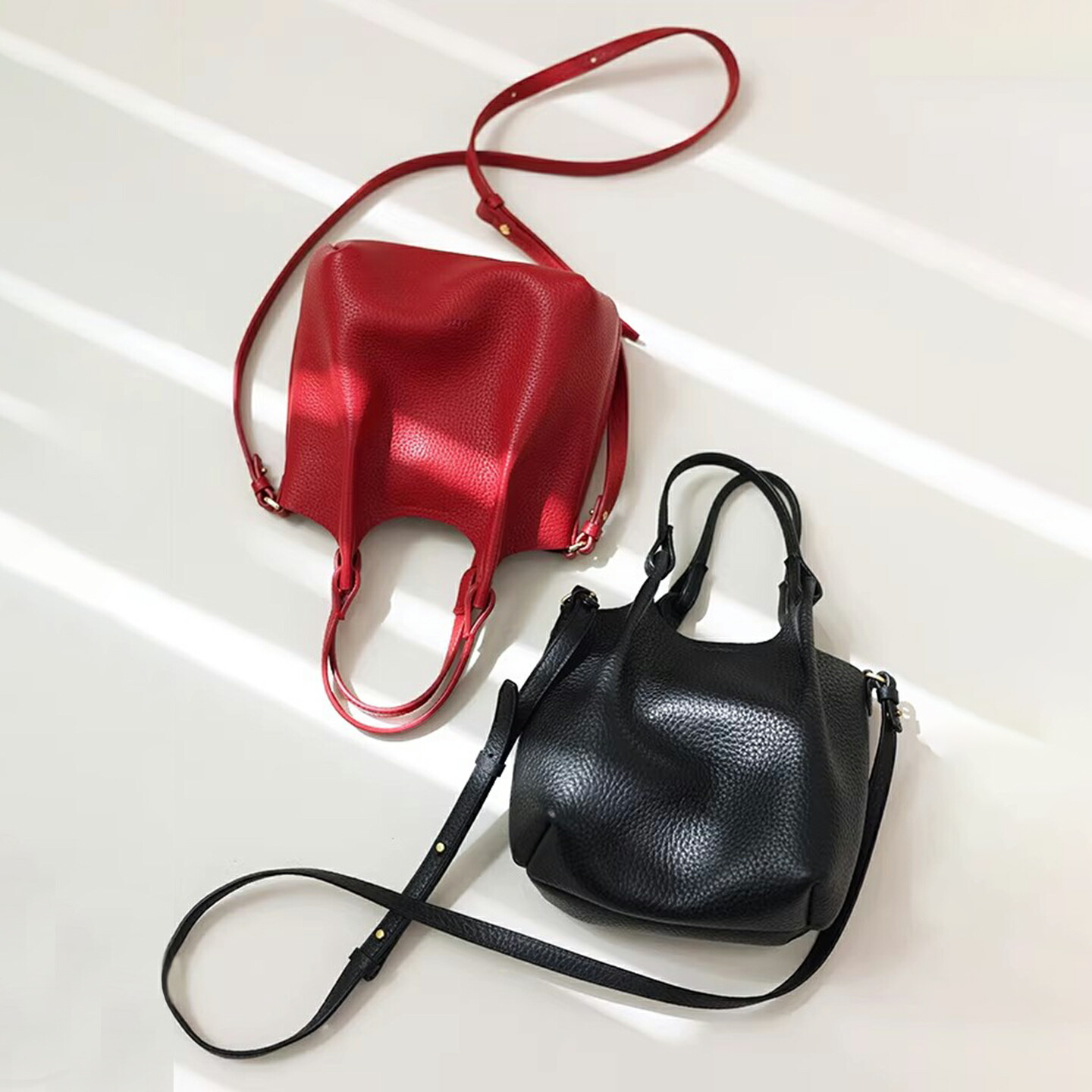 ＼3,000円OFFクーポン券別れ別れ中／本革 ミニバスケットバッグ レディース 2WAY ショルダーバッグ ハンドバック 牛皮 生まれながらシボ 軽さ 小さめ 成年者可愛らしい なめし革御徒面子 貨物輸送無料