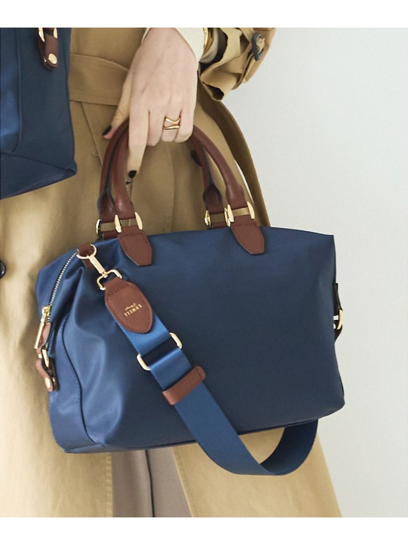 Porta/2WAYボストンバッグM LOWELL Things ロウェル シングス バッグ ボストンバッグ ベージュ ネイビー【送料無料】[ Fashion]