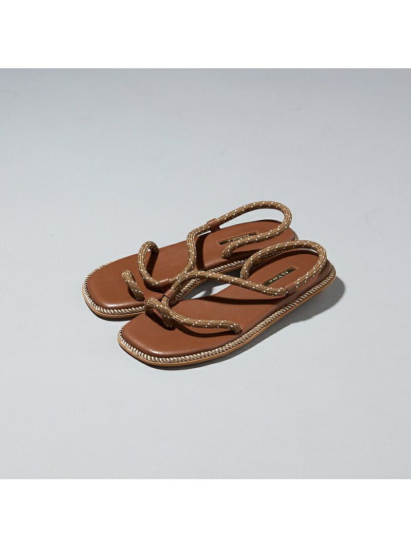 【SALE／60%OFF】thYme//サムループサンダル Au BANNISTER オゥ・バニスター シューズ・靴 サンダル ブラウン ブラック グレー【RBA_E】【送料無料】[ Fashion]
