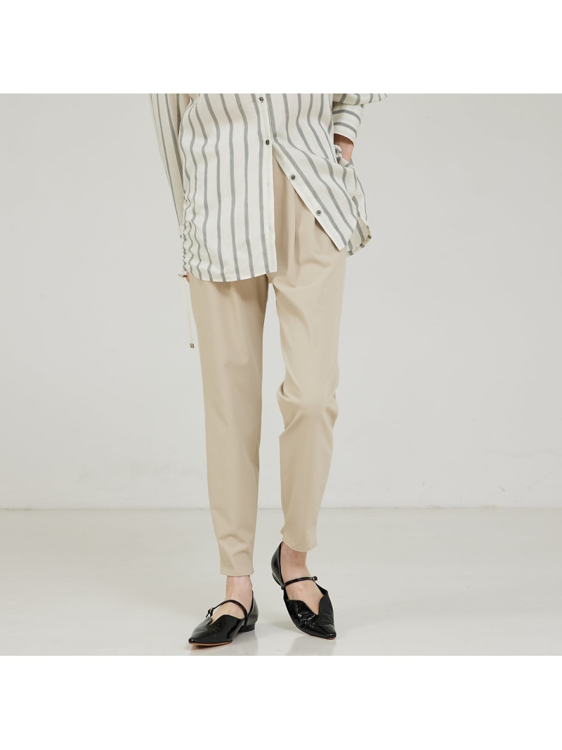 【SALE／40%OFF】【24SS】2WAYストレッチタックパンツ qualite カリテ ズボン下 余分の物のズボン下 黒いこと 白いこと ベージュ【RBA_E】【貨物輸送無料】[ Fashion]