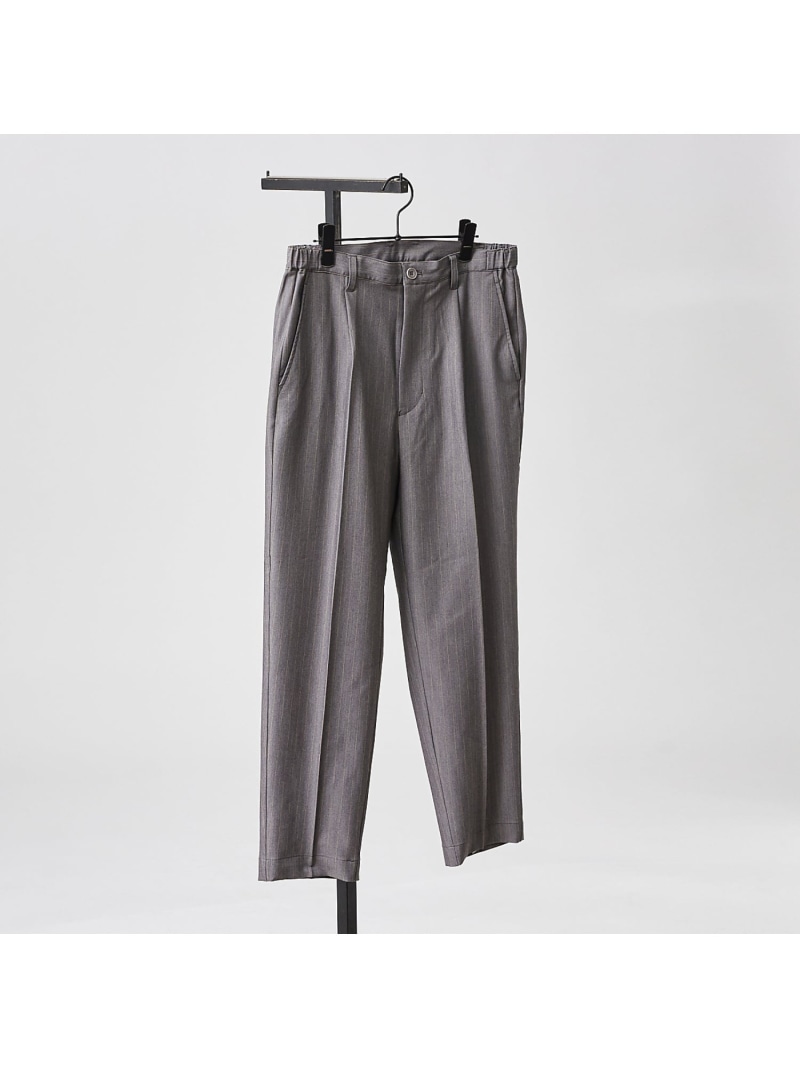 【SALE／40%OFF】【ストライプ】ワイド テーパードパンツ ABAHOUSE LASTWORD アバハウス パンツ その他のパンツ ベージュ ネイビー グレー【RBA_E】【送料無料】[ Fashion]｜ABAHOUSE ONLINE