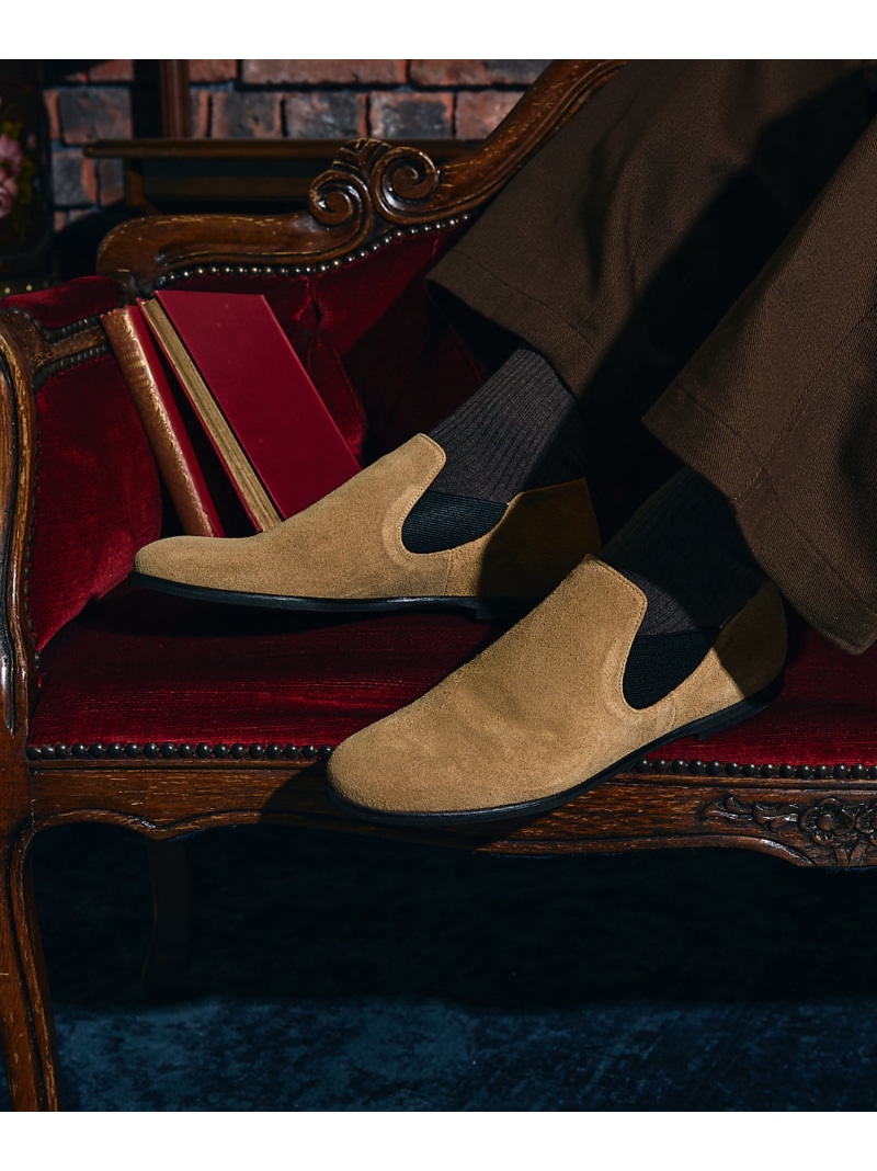 【MADE IN JAPAN】姿勢ゴア スリッポン シューズ alfredoBANNISTER アルフレッド・バニスター シューズ・靴 スニーカー  ベージュ 黒いこと【貨物輸送無料】[ Fashion]