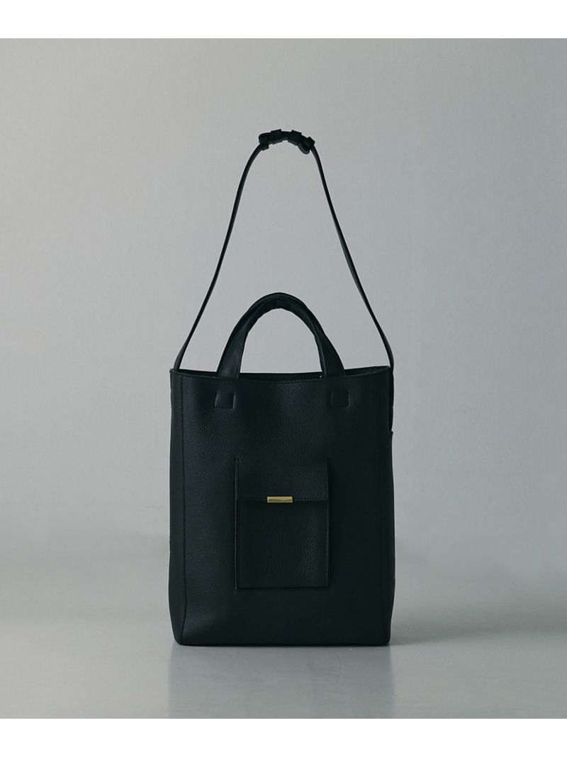 【UNISEX】NATURAL SHRINK LEATHER - TOTE BA ABAHOUSE LASTWORD アバハウス バッグ ショルダーバッグ グレー ブラック【送料無料】[ Fashion]