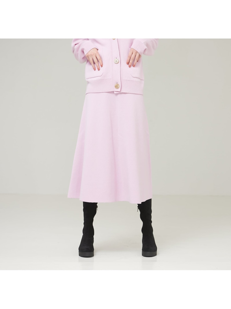 【SALE／70%OFF】ウールカシミヤ接結Aラインスカート DESIGNWORKS デザインワークス スカート その他のスカート ブラウン パープル ベージュ ブラック ピンク【RBA_E】【送料無料】[ Fashion]｜ABAHOUSE ONLINE