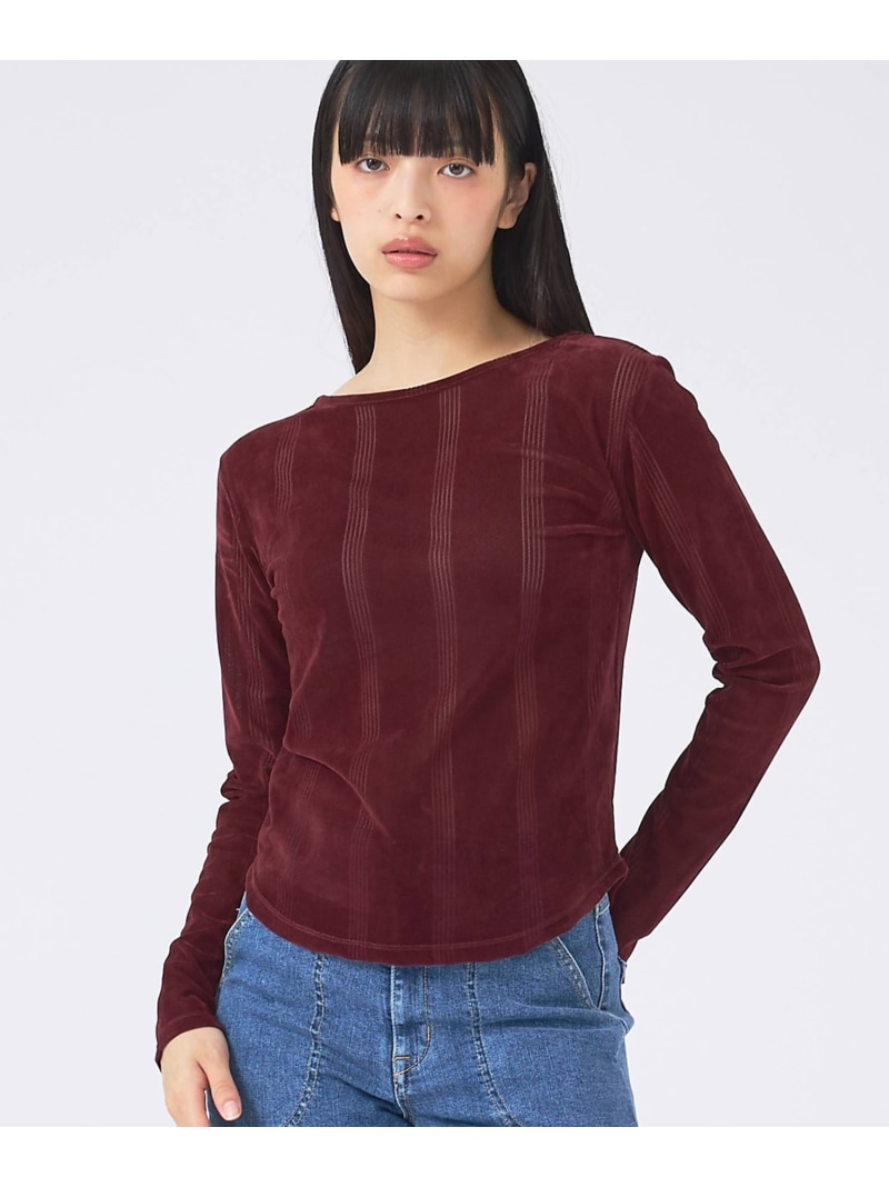 【Robert P Miller ｜ ロバート・ピー・ミラー】Flocky  t Rouge vif la cle ルージュ・ヴィフ ラクレ トップス カットソー・プルオーバー ベージュ ぶどう酒赤いこと【先んずる取っておく】*【貨物輸送無料】[ Fashion]