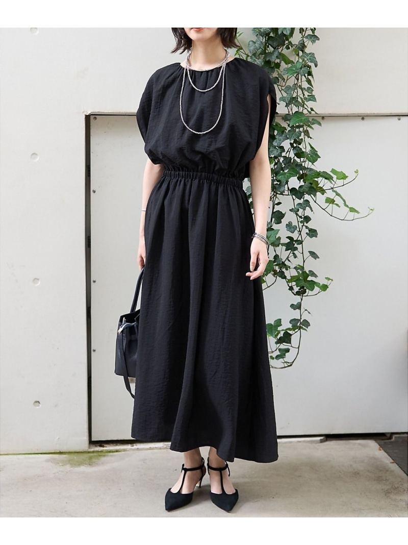 【SALE／20%OFF】ノースリーブワンピース Rouge vif la cle ルージュ・ヴィフ ラクレ ワンピース・ドレス シャツワンピース グレー ブラック【RBA_E】【送料無料】[ Fashion]｜ABAHOUSE ONLINE