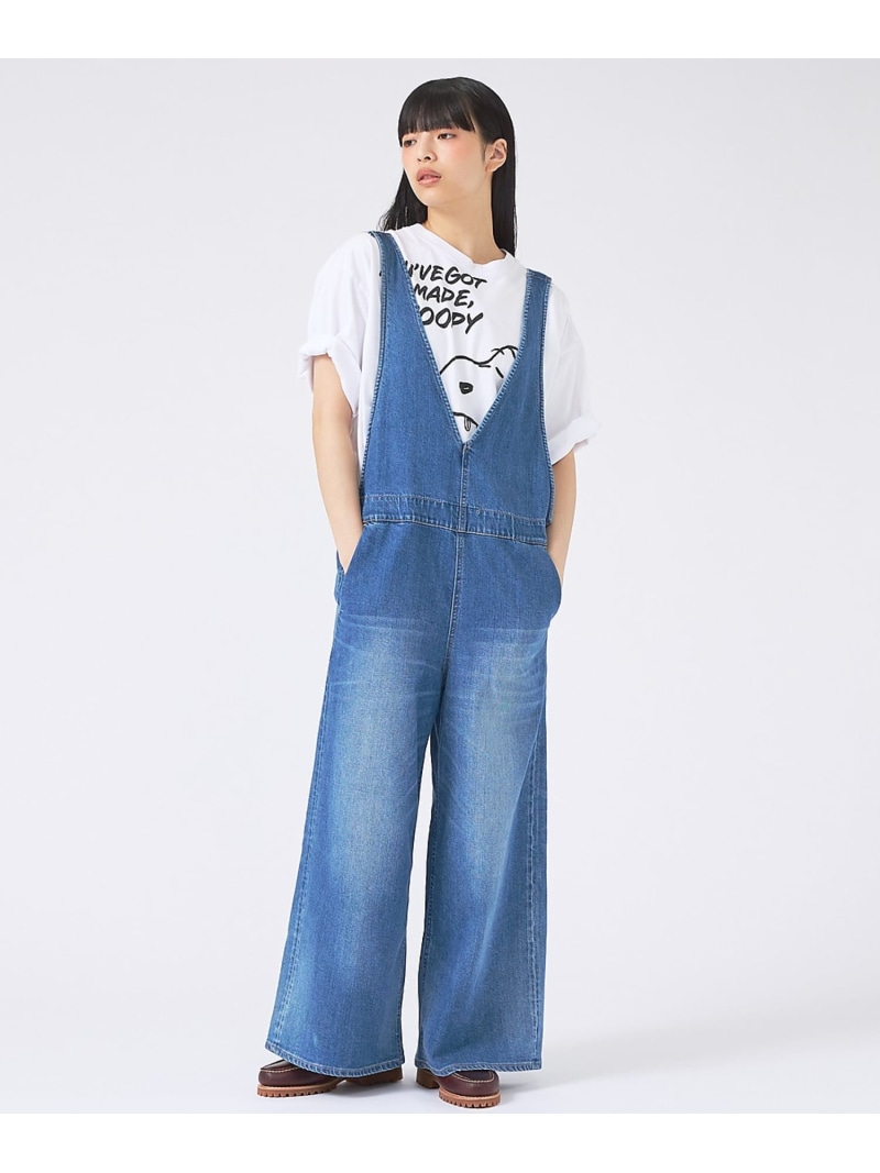【Healthy denim/ヘルシーデニム】上っ張り/Cornflakes/ Rouge vif la cle ルージュ・ヴィフ ラクレ スコート ロング・マキシスコート 青碧【此れから取っておく】*【貨物輸送無料】[ Fashion]