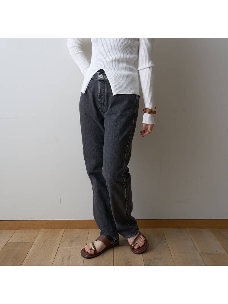 【SALE／20%OFF】【upper hights/アッパーハイツ】THE ELISA ビットテーパード Rouge vif la cle ルージュ・ヴィフ ラクレ パンツ ジーンズ・デニムパンツ ブラック【RBA_E】【送料無料】[ Fashion]