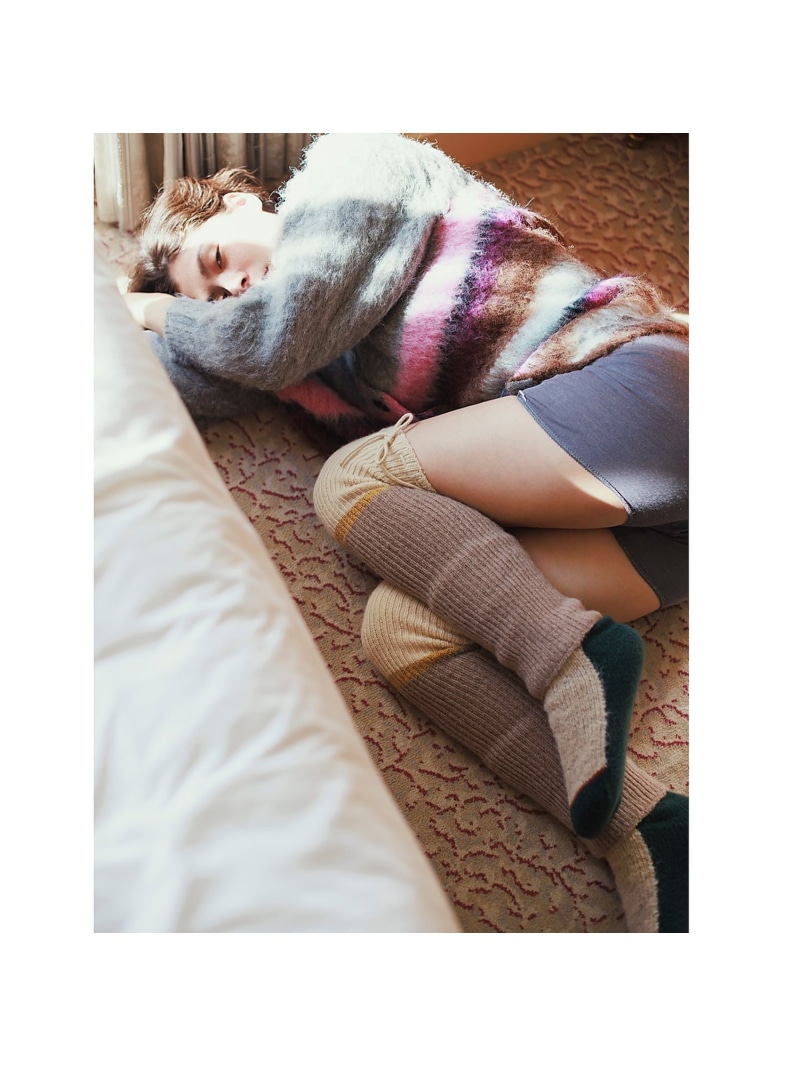 【Setsuko Todoroki *collex】 Long Leg Warm collex コレックス ソックス・レッグウェア 余分の物のソックス・レッグウェア ブドウ酒赤いこと 白いこと【貨物輸送無料】[ Fashion]