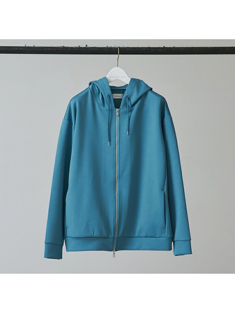 【SALE／40%OFF】【インバーテッドプリーツ】ジップパーカー / ダンボールニット ABAHOUSE LASTWORD アバハウス トップス パーカー・フーディー ブルー ネイビー ベージュ【RBA_E】【送料無料】[ Fashion]｜ABAHOUSE ONLINE