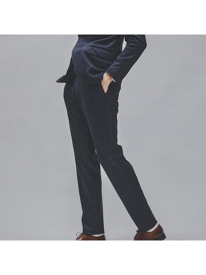 【SALE／40%OFF】【セットアップ相応う/FLEX PANTS】刷り上げる ポンチ絵 スラックス ABAHOUSE LASTWORD アバハウス ズボン下 余分の物のズボン下 薄墨色 白いこと【RBA_E】【貨物輸送無料】[ Fashion] ズボン・パンツ-メンズファッション