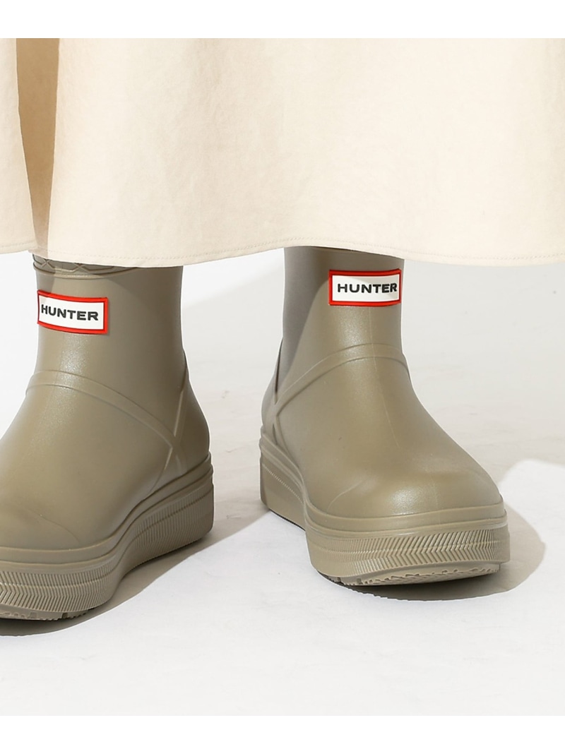 【HUNTER/山立ち】UNISEX PLAY MOLDED BOOT  / Rouge vif la cle ルージュ・ヴィフ ラクレ シューズ・靴 レインシューズ・ブーツ 薄墨色 黒いこと【貨物輸送無料】[ Fashion] ブーツ・長靴-レインシューズ・長靴