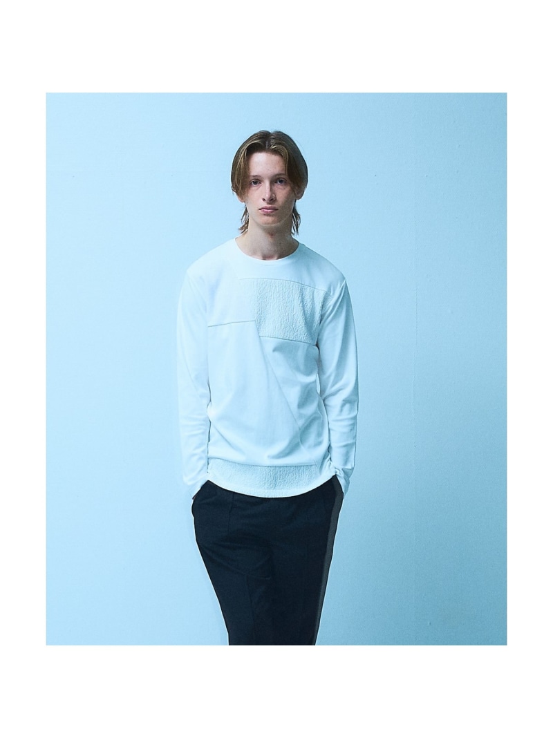 コンビネーション 長袖Tシャツ 5351POUR LES HOMMES ゴーサンゴーイチプールオム トップス カットソー・Tシャツ ブラック グレー ホワイト【送料無料】[ Fashion]