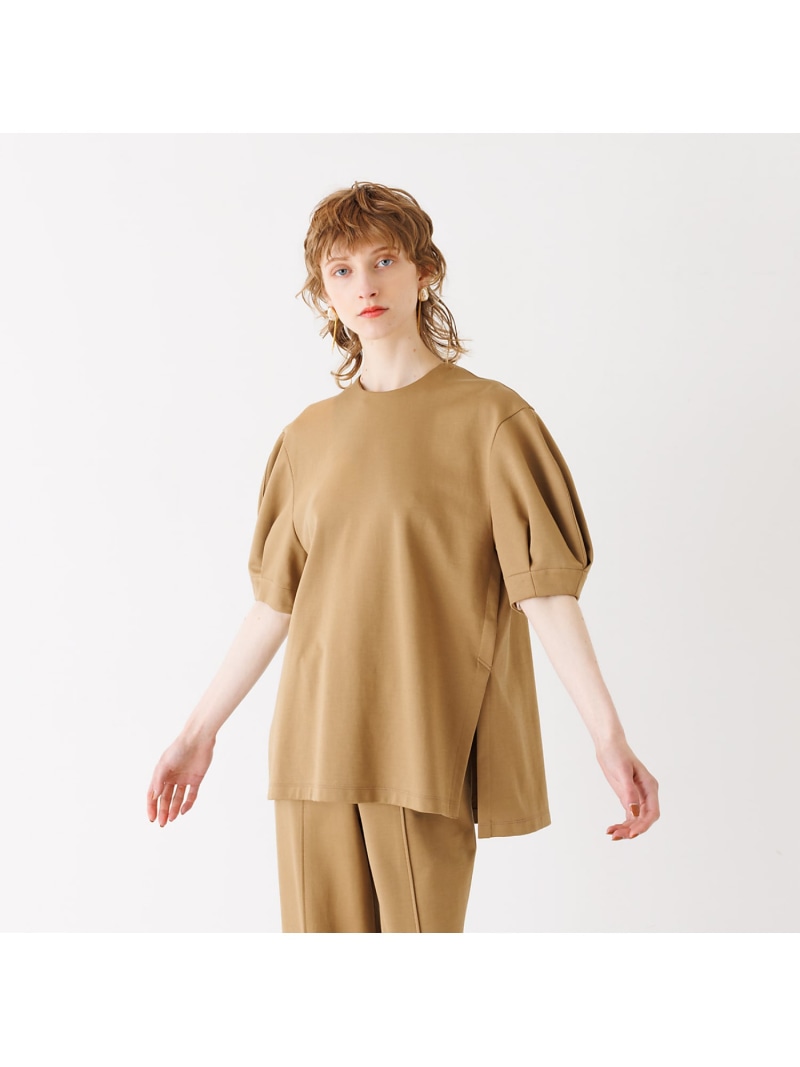 【SALE／60%OFF】ダブルジャージーサイドスリットプルオーバー DESIGNWORKS デザインワークス トップス スウェット・トレーナー ブラウン ブラック【RBA_E】【送料無料】[ Fashion]｜ABAHOUSE ONLINE