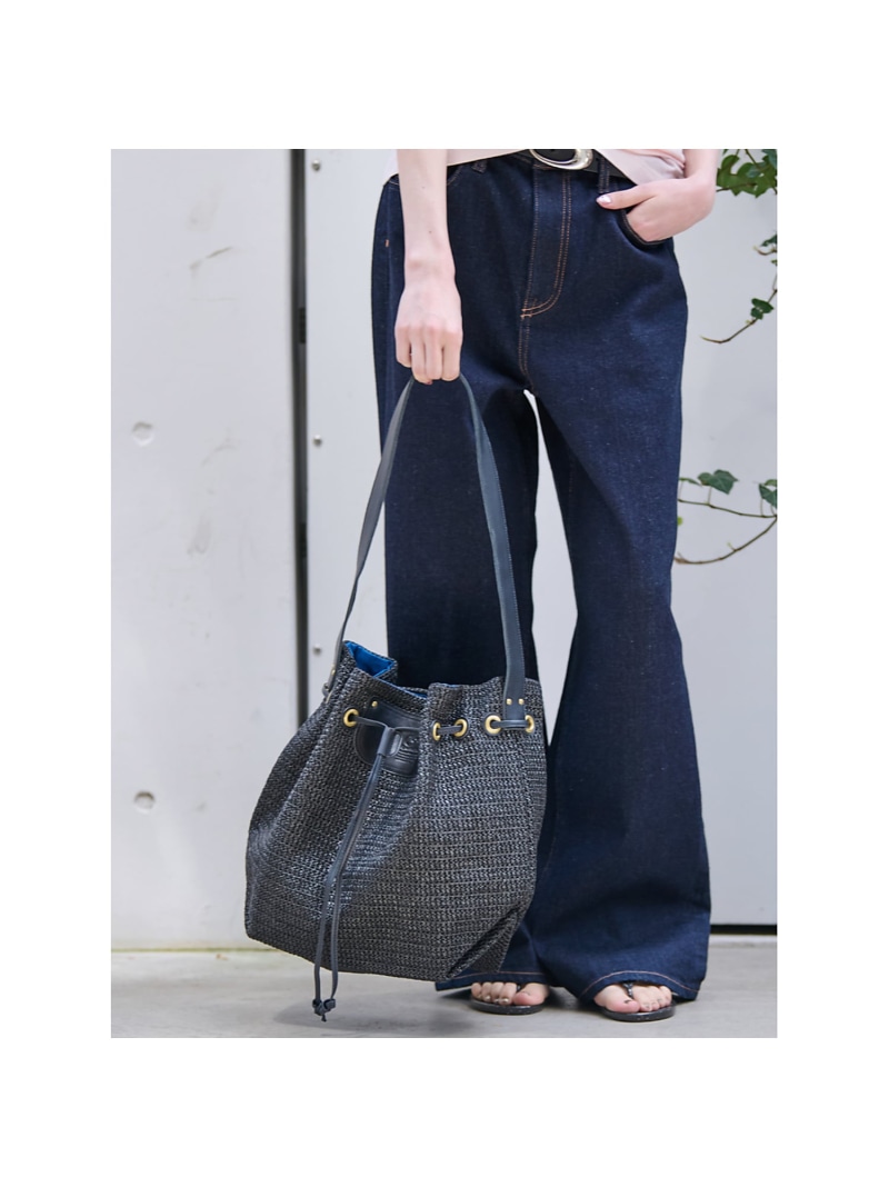 【Ampersand / アンパサンド】basket like bag/AP24 Rouge vif la cle ルージュ・ヴィフ ラクレ 御徒面子 ショルダーバッグ ベージュ 黒いこと【貨物輸送無料】[ Fashion]