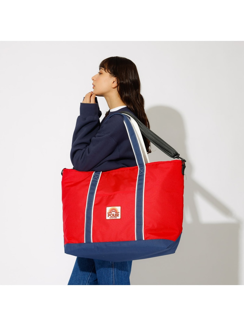 【POLeR/ポーラー】TRANSPORT TOTE L ABAHOUSE LASTWORD アバハウス バッグ トートバッグ レッド【送料無料】[ Fashion]｜ABAHOUSE ONLINE