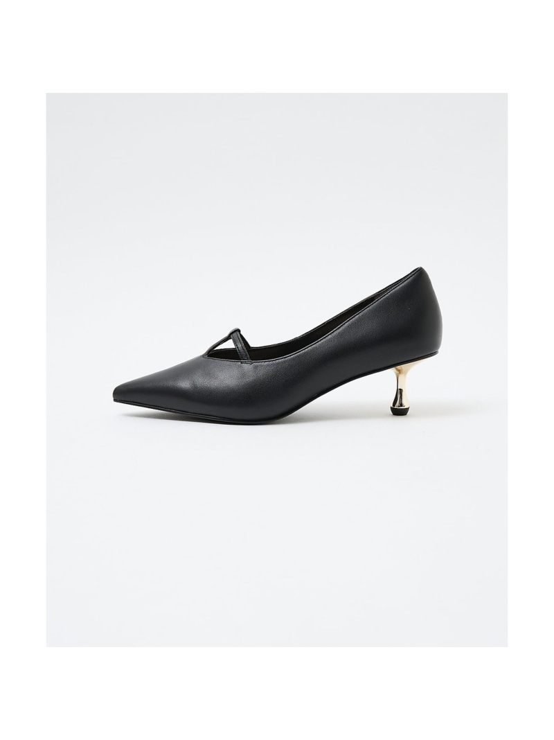 【SALE／40%OFF】Tストラップ メタルヒールパンプス Au BANNISTER オゥ・バニスター シューズ・靴 パンプス ブラック グレー ワインレッド【RBA_E】【送料無料】[ Fashion]