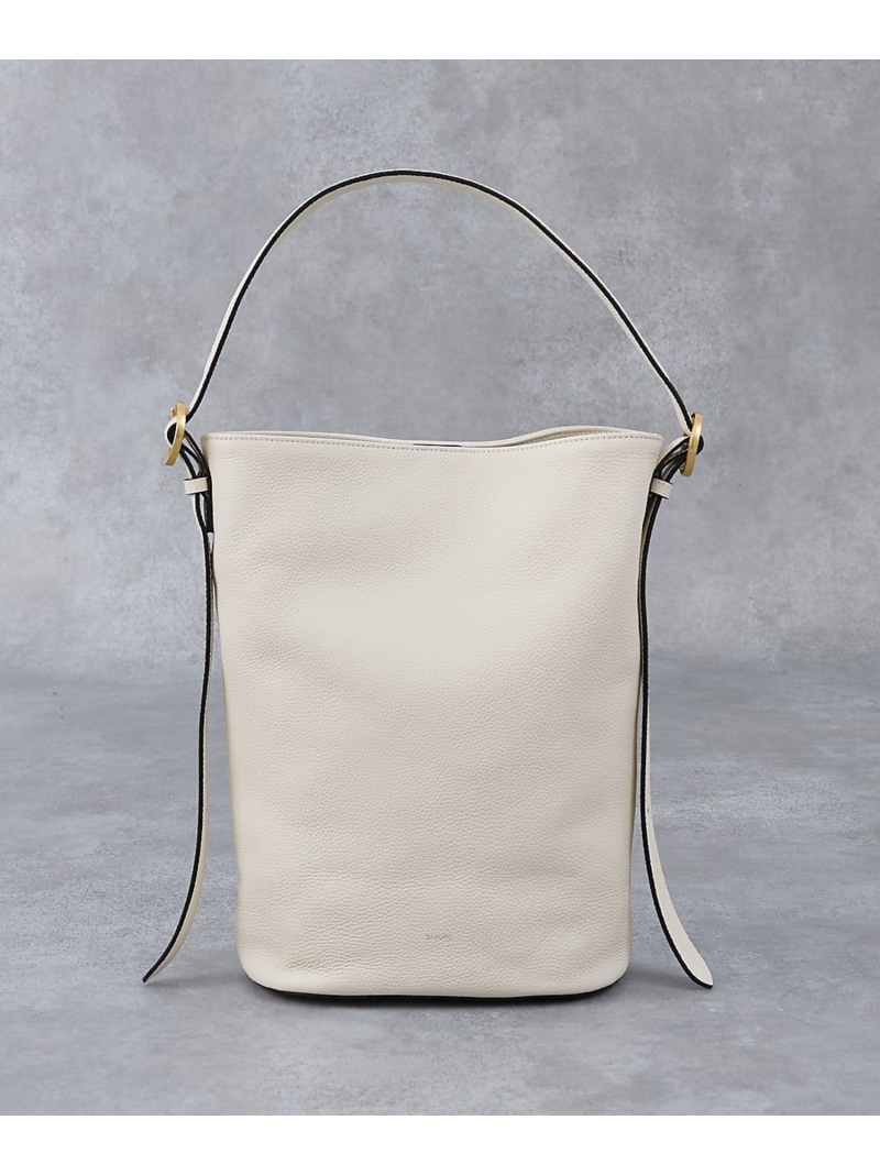 【WEB押さえる】【Beau\u0027re/ヴュレ】Design Buckle Bucket collex コレックス 御徒面子 ショルダーバッグ 白いこと ベージュ【貨物輸送無料】[ Fashion]