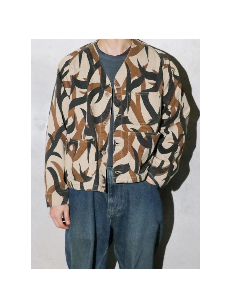 【PENNEY'S 】PRINTED ENGINEER JACKET/ミリタリー ABAHOUSE LASTWORD アバハウス ジャケット・アウター ミリタリージャケット カーキグリーン グリーン ブラック【送料無料】[ Fashion]｜ABAHOUSE ONLINE 15,444円