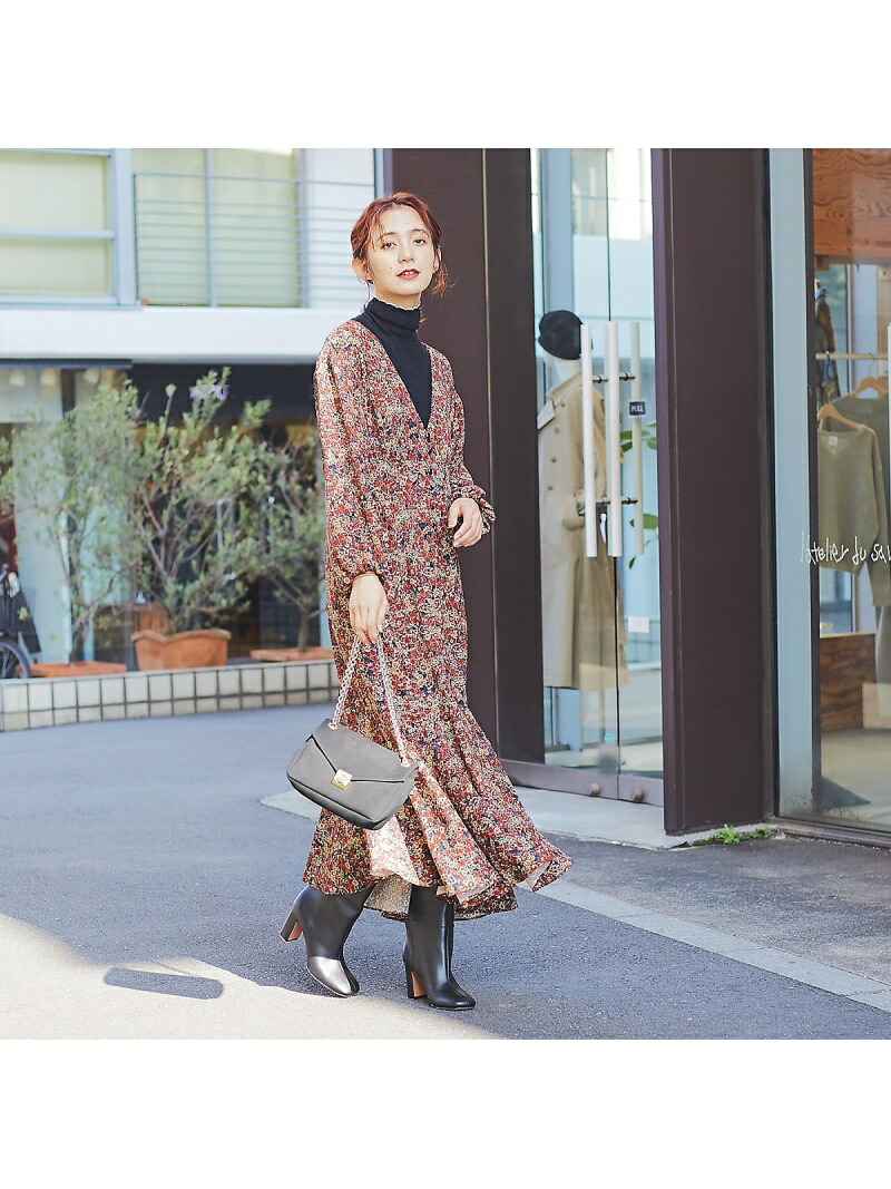 ラクレ Web 一部店舗限定 ワンピース Rouge Vif Cle La 送料無料 La ラクレ ラクレ ワンピース ワンピース Fashion Abahouse Rouge プリントロングマーメイドワンピース Vif Online シャツワンピース ブラック Cle レディース Rakuten Vif ルージュ ヴィフ