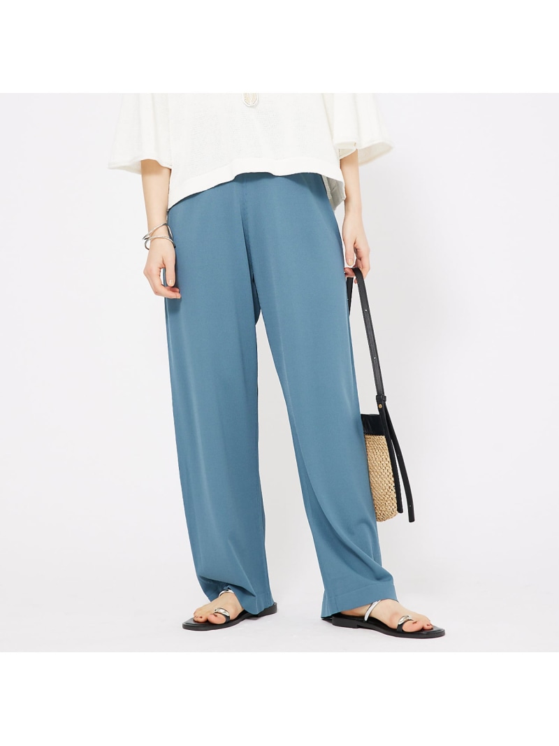 【SALE／30%OFF】レーヨンストレッチストレートパンツ qualite カリテ パンツ その他のパンツ グリーン ブラック【RBA_E】【送料無料】[ Fashion]｜ABAHOUSE ONLINE