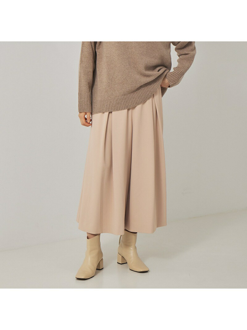 【SALE／30%OFF】タックフレアパンツ qualite カリテ パンツ その他のパンツ ピンク ブラック【RBA_E】【送料無料】[ Fashion]