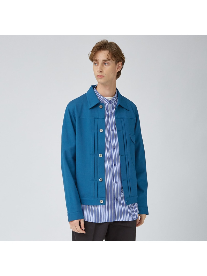 【SALE／30%OFF】【デニムディテール】ストレッチポンチ トラッカーブルゾン / ポンチGジャン ABAHOUSE LASTWORD アバハウス ジャケット・アウター デニムジャケット ブラック オレンジ ブルー【RBA_E】【送料無料】[ Fashion]｜ABAHOUSE ONLINE