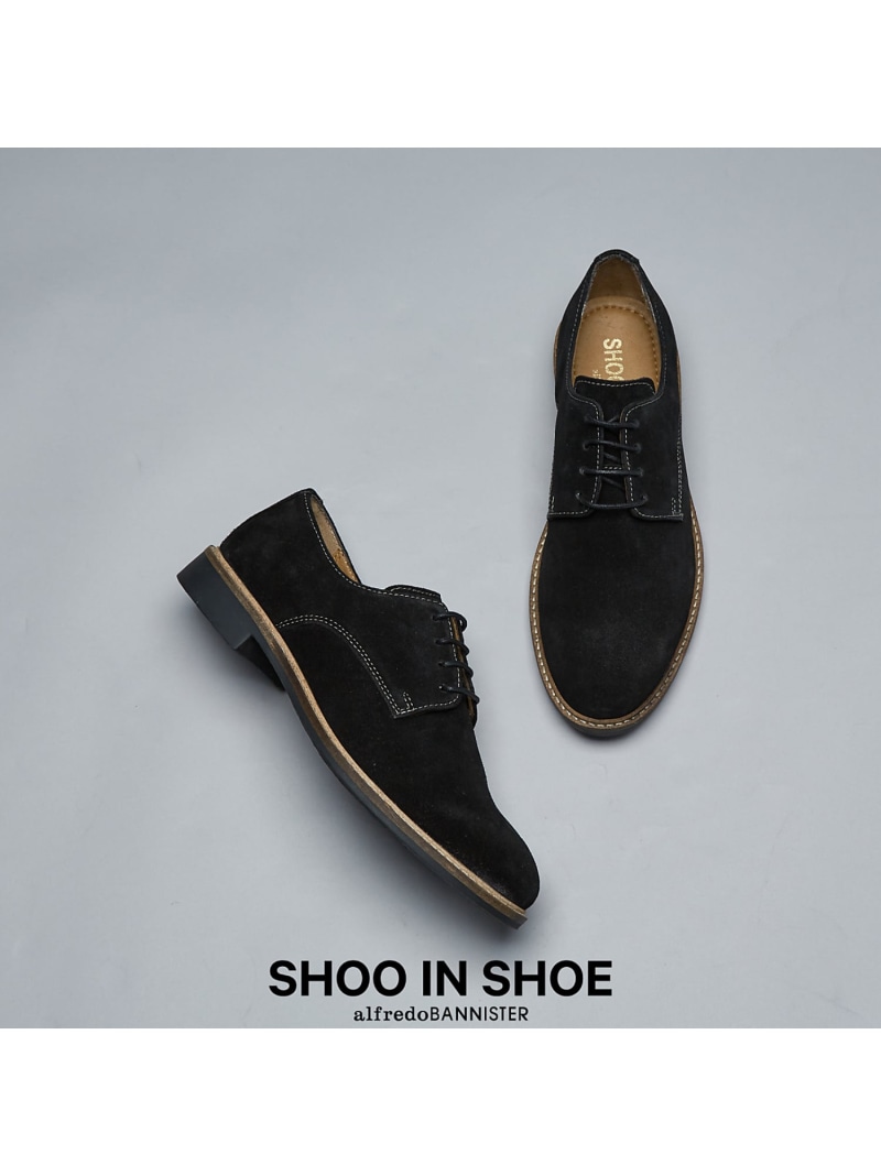 【SHOO IN SHOE】スエード ダービーシューズ 一部店舗+WEB限定 alfredoBANNISTER アルフレッド・バニスター シューズ・靴 スニーカー グレー ネイビー ブラウン ブラック【送料無料】[ Fashion]