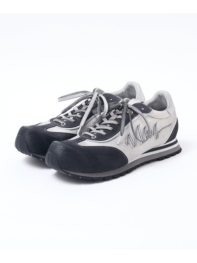【26S/S】ヴィンテージ コンビネーション スニーカー alfredoBANNISTER アルフレッド・バニスター シューズ・靴 スニーカー グレー オレンジ ブルー【送料無料】[ Fashion]