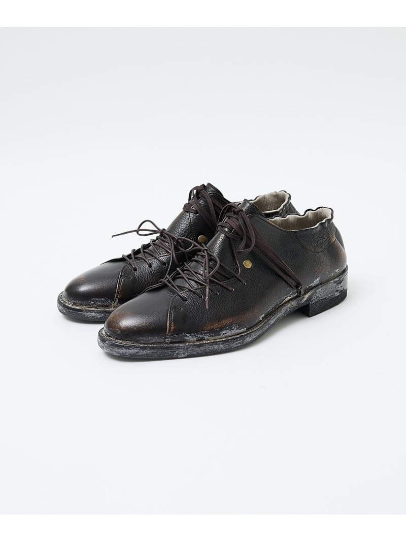 【26A/W】ダブルレースシューズ ヴィンテージ【予約】 alfredoBANNISTER アルフレッド・バニスター シューズ・靴 スニーカー ブラック【先行予約】*【送料無料】[ Fashion]｜ABAHOUSE ONLINE
