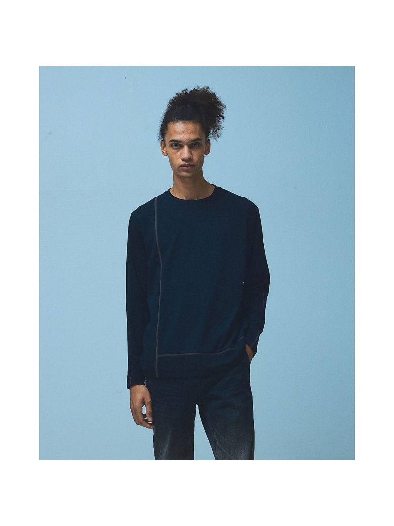 Lライン 長袖Tシャツ 5351POUR LES HOMMES ゴーサンゴーイチプールオム トップス カットソー・Tシャツ グリーン ブラック【送料無料】[ Fashion]