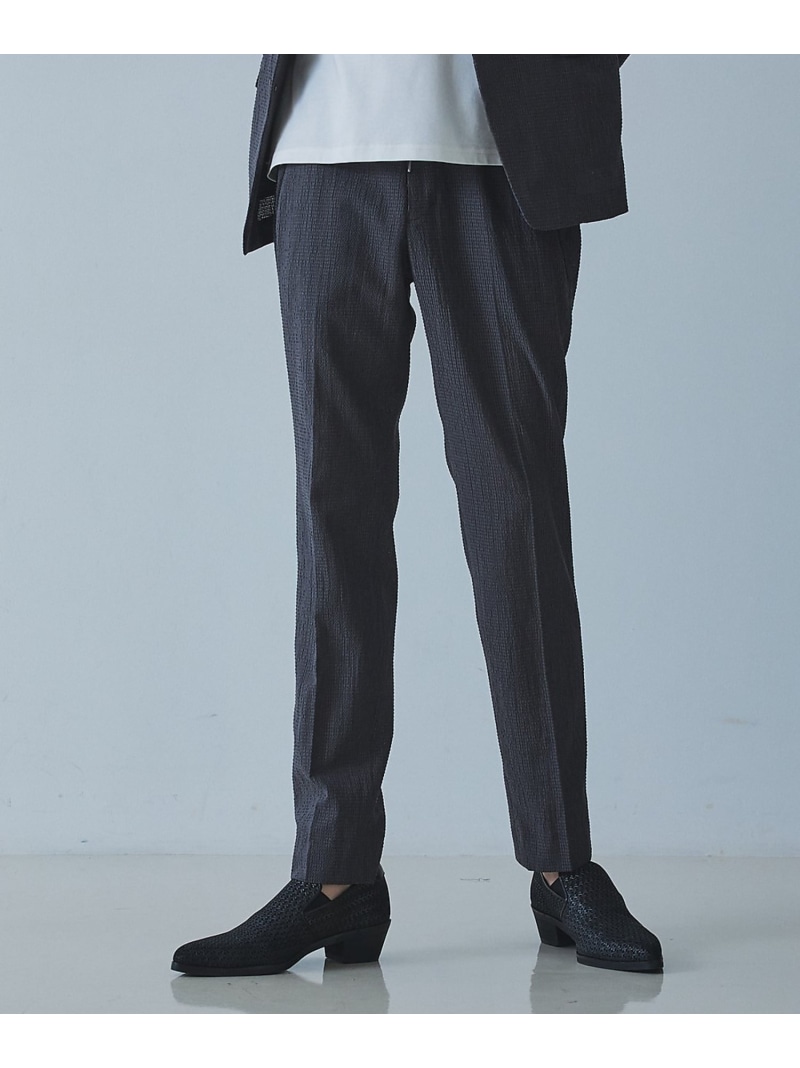 【セットアップ対応】ワッシャー メッシュ スラックス 5351POUR LES HOMMES ゴーサンゴーイチプールオム パンツ スラックス・ドレスパンツ グレー ブラック【送料無料】[ Fashion]｜ABAHOUSE ONLINE