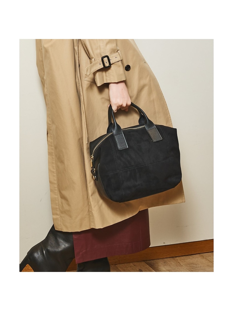 Velu / 2WAYスエードボストンバッグ LOWELL Things ロウェル シングス バッグ ボストンバッグ ブラック【送料無料】[ Fashion]