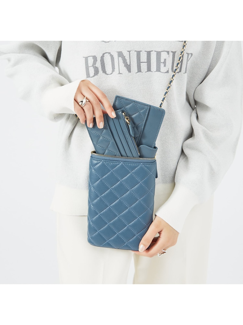【SALE／50%OFF】Quilty/キルティングミニショルダーバッグ LOWELL Things ロウェル シングス バッグ ショルダーバッグ ブルー ブラック【RBA_E】【送料無料】[ Fashion]