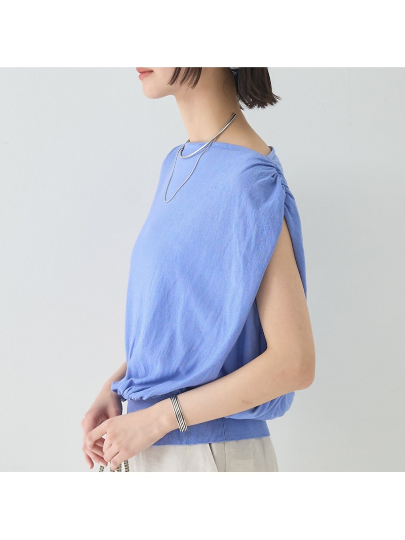 【SALE／30%OFF】ドレープニットプルオーバー Rouge vif la cle ルージュ・ヴィフ ラクレ トップス ニット ベージュ グレー ブルー【RBA_E】【送料無料】[ Fashion]｜ABAHOUSE ONLINE 8,870円