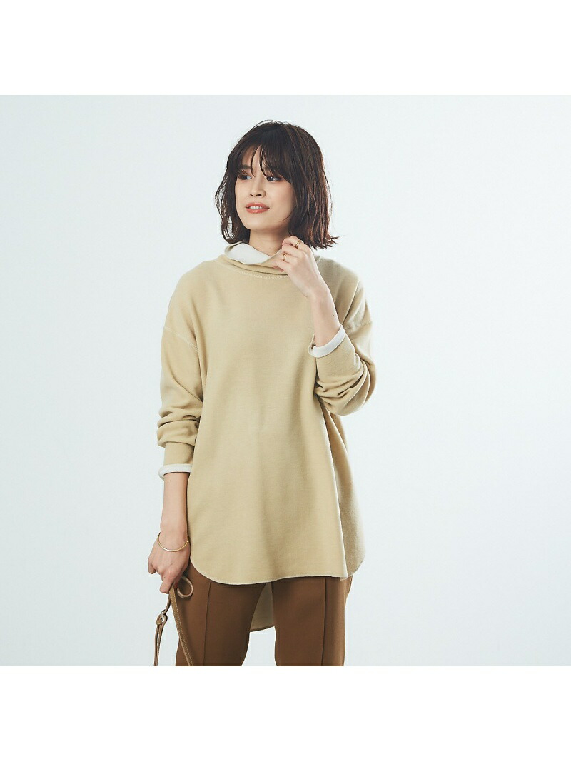 手数料安い Rakuten Fashion Web 一部店舗限定 リバーシブルタートルプルオーバー Rouge Vif La Cle ルージュ ヴィフ ラクレ カットソー Tシャツ ベージュ ホワイト グレー 激安ブランド Mirasport Pt