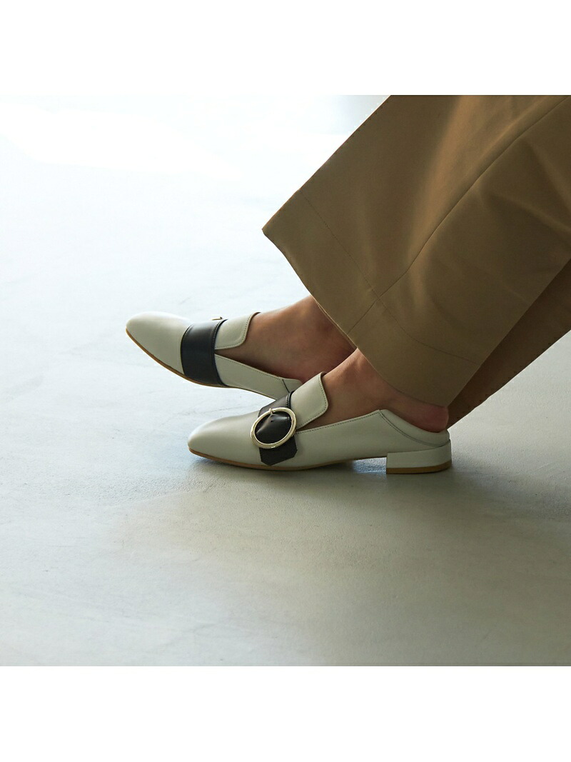 【SALE／50%OFF】バックルポイントバブーシュローファー 金 BANNISTER オゥ・バニスター シューズ・靴 余分の物のシューズ・靴 黒いこと 薄墨色 赤いこと【RBA_E】【貨物輸送無料】[ Fashion]