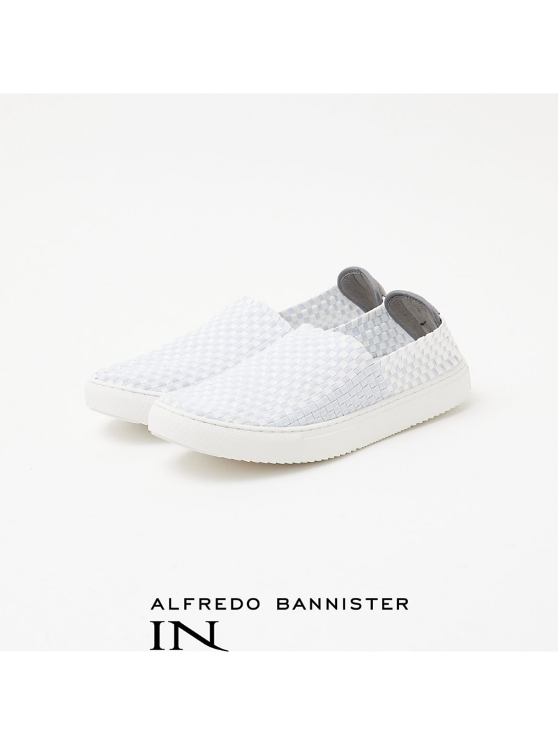 サイドマッケイ 天然ゴムメッシュ スリッポン alfredoBANNISTER アルフレッド・バニスター シューズ・靴 スニーカー 白いこと【貨物輸送無料】[ Fashion]