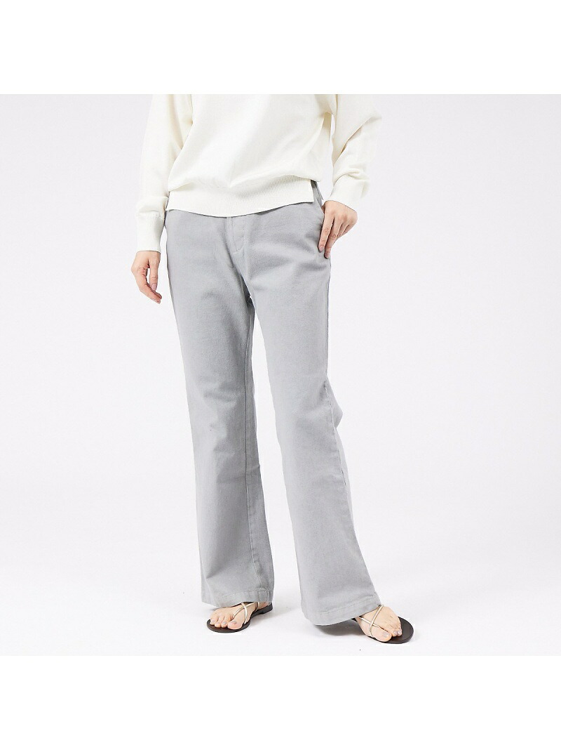 【SALE／40%OFF】【e*qualite】製品染ストレートパンツ qualite カリテ パンツ ジーンズ・デニムパンツ ブラウン グレー【RBA_E】【送料無料】[ Fashion]