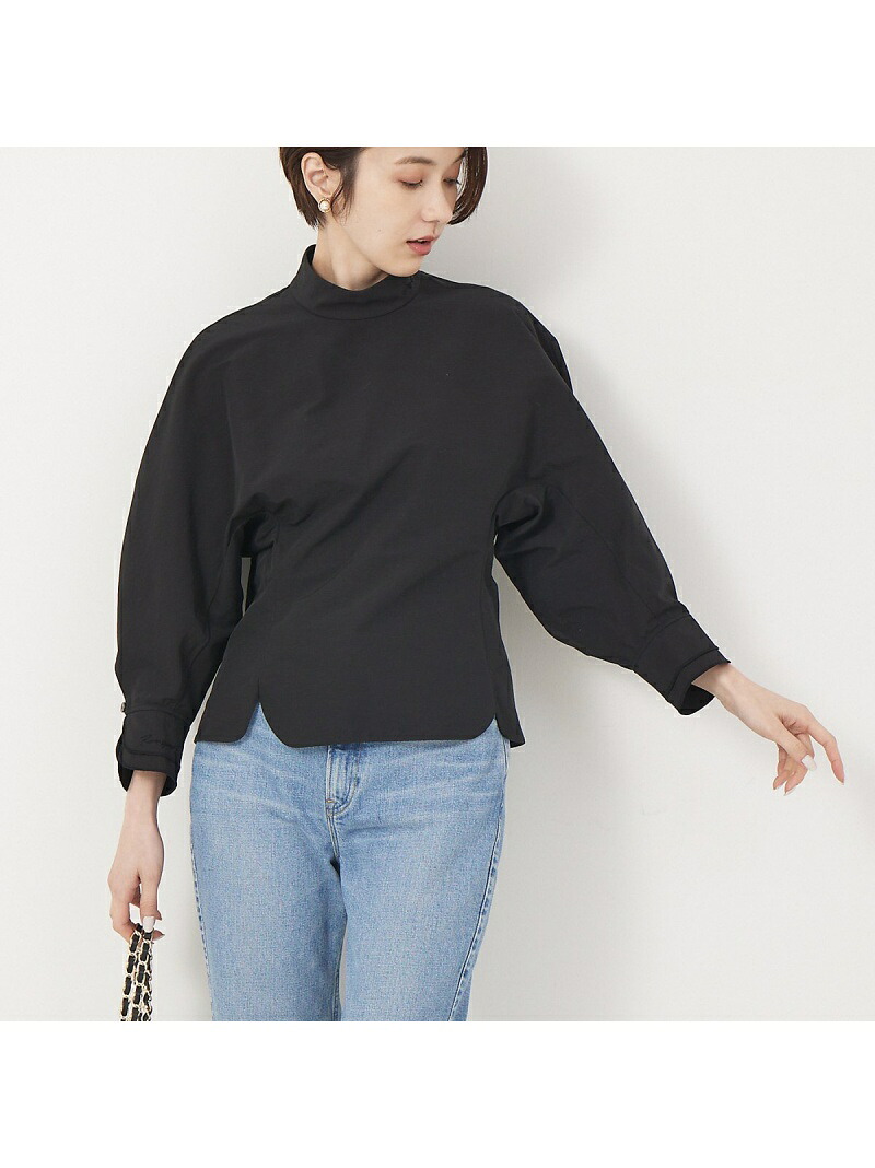 【SALE／30%OFF】COZUE ANZAI*Rouge vif コラボブラウス Rouge vif la cle ルージュ・ヴィフ ラクレ トップス シャツ・ブラウス ホワイト ブラック【RBA_E】【送料無料】[ Fashion]