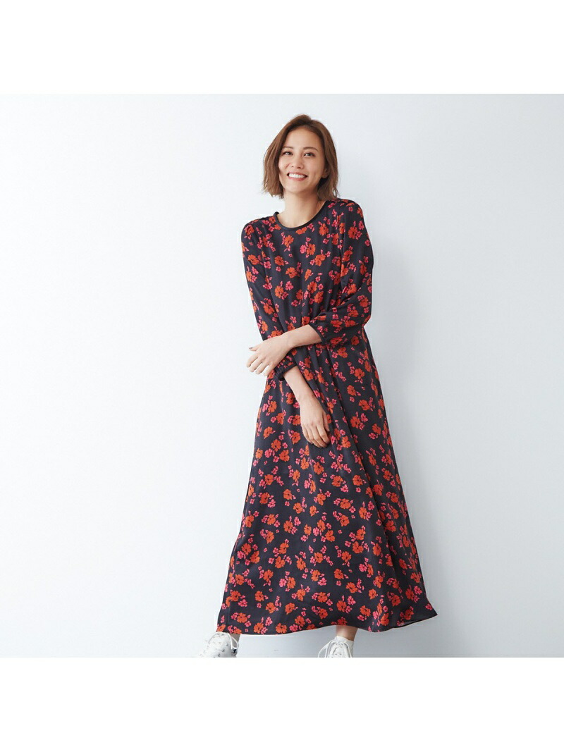 新発売 La Vif Rouge Fashion Sale 50 Off カラーフラワープリントワンピース Rakuten Cle ブラック Rba E 送料無料 ブラウン シャツワンピース ワンピース ラクレ ルージュ ヴィフ T Qbdworks Com