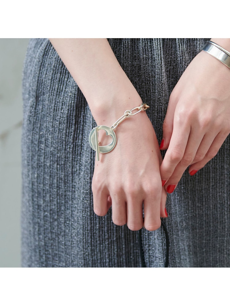 【SALE／20%OFF】【FULL OF GRACE/フル オブ グレイス 】ハートモチーフチェーンブレ Rouge vif la cle ルージュ・ヴィフ ラクレ アクセサリー・腕時計 ブレスレット・バングル シルバー【RBA_E】【送料無料】[ Fashion]