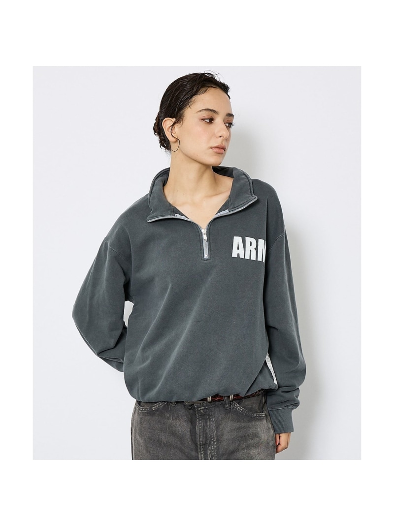 【JOHNBULL/ジョンブル】ARMY スウェットハーフジップ /ティーシャツ ABAHOUSE LASTWORD アバハウス トップス スウェット・トレーナー 薄墨色 赤銅色 米国海軍【貨物輸送無料】[ Fashion]