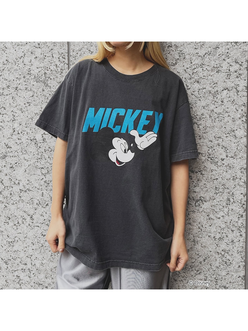 THE SHINZONE ミッキーマウス Tシャツ 半袖 グレー THE SHINZONE