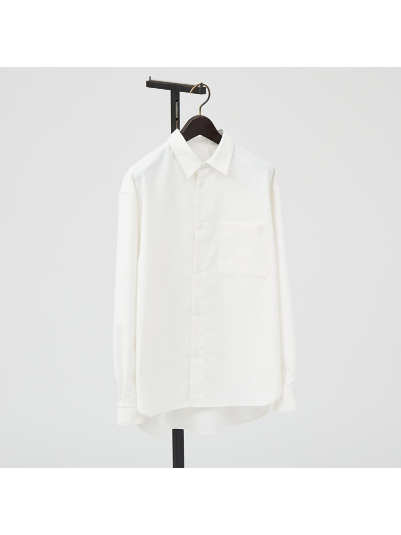 【SALE／40%OFF】イミテーションウール リラックスシャツ / レギュラーカラーシャツ ABAHOUSE LASTWORD アバハウス トップス シャツ・ブラウス ネイビー オレンジ ホワイト ベージュ【RBA_E】【送料無料】[ Fashion]